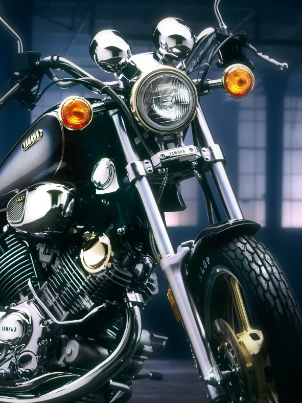 The Yamaha Virago motorcycle. Never has a bike so bad beem so good.